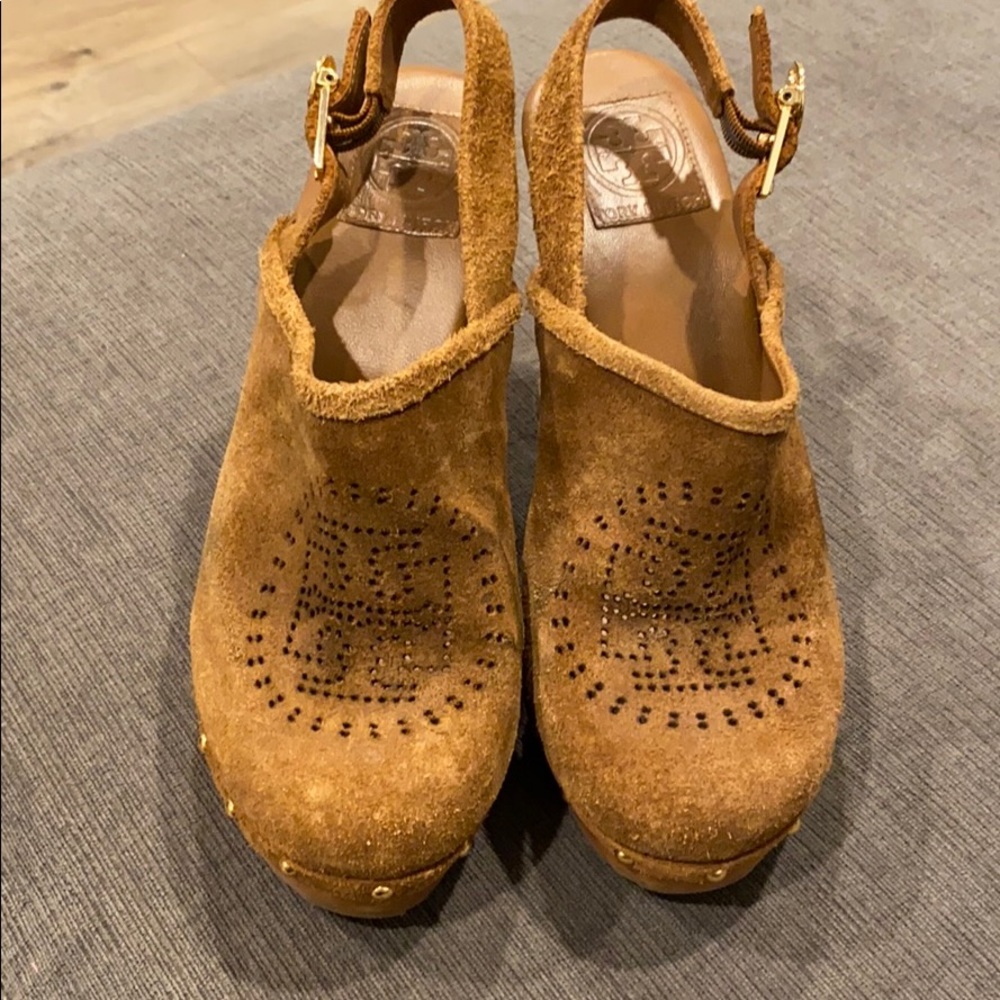 Tory Burch Brayden Suede Clogs